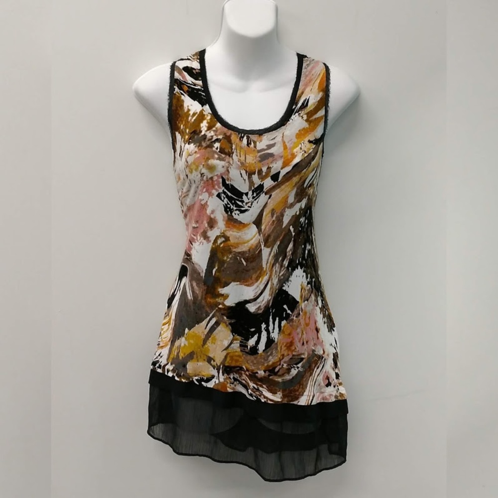 SIMPLY VERA sleeveless tunic top